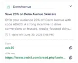ADA20 coupon verification screenshot