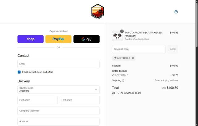 Desert Does It checkout page showing Desert Does It discount code box | Screenshot taken by SimplyCodes community member on Sep 9, 2025