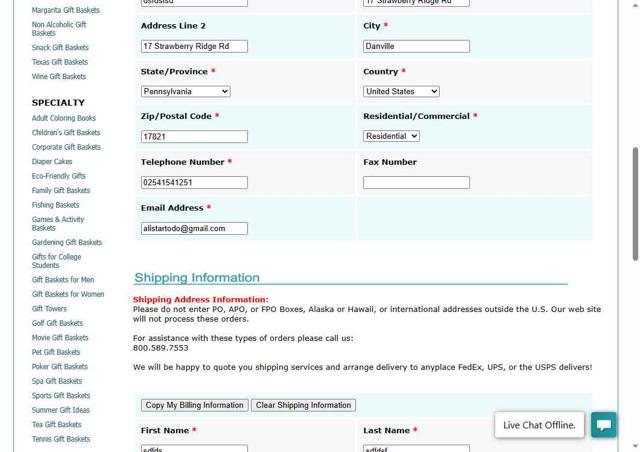 Design It Yourself Gift Baskets checkout page showing Design It Yourself Gift Baskets promo code box | Screenshot taken by SimplyCodes community member on Sep 1, 2025