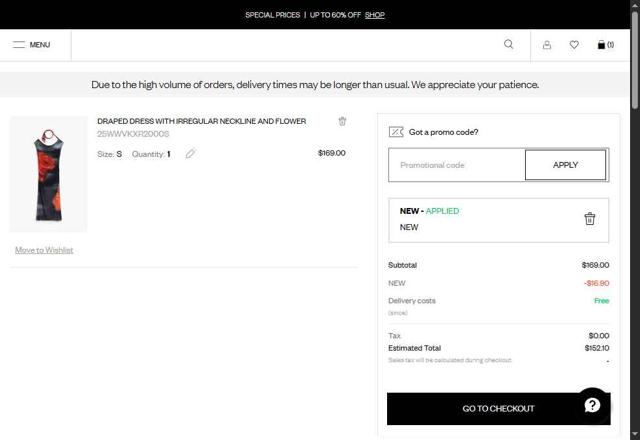 Desigual checkout page showing Desigual promo code box | Screenshot taken by SimplyCodes community member on Sep 10, 2025