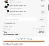 COMEBACK15 coupon verification screenshot