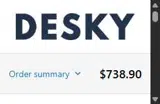 Desky USA coupon verification screenshot