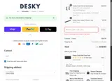 Desky USA coupon verification screenshot