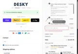 Desky USA coupon verification screenshot