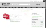 NHLSURVEY15 coupon verification screenshot