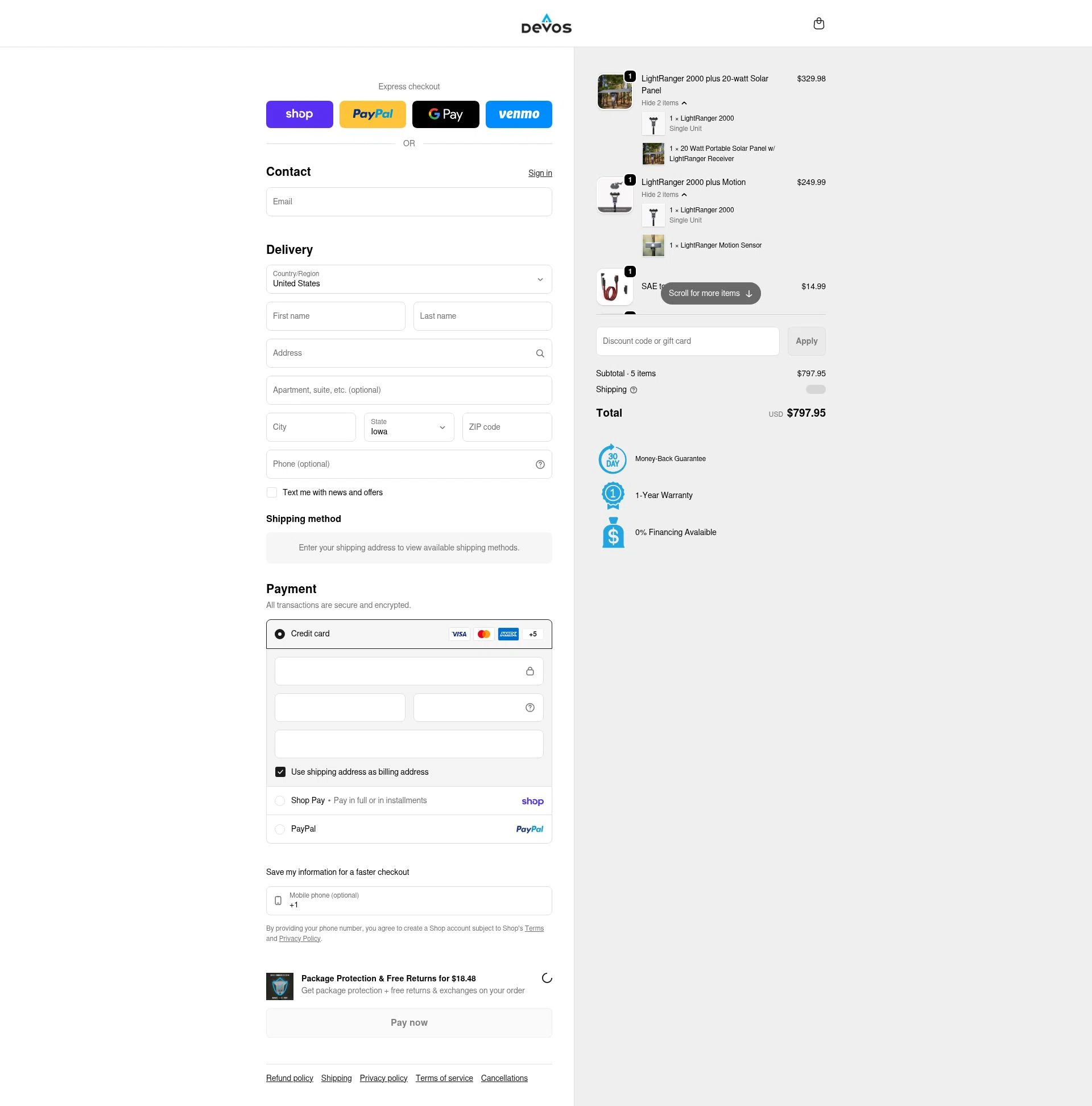 Devos checkout page showing Devos discount code box | Screenshot taken by SimplyCodes community member on Feb 6, 2026
