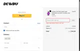 BOMBER50 coupon verification screenshot