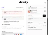 DEWTYPOWDER coupon verification screenshot