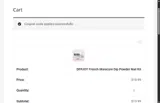 LOVELY coupon verification screenshot