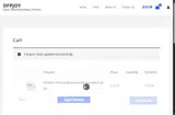 PJOY coupon verification screenshot