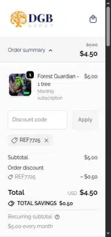 DGB Group coupon verification screenshot
