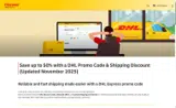 DHL coupon verification screenshot