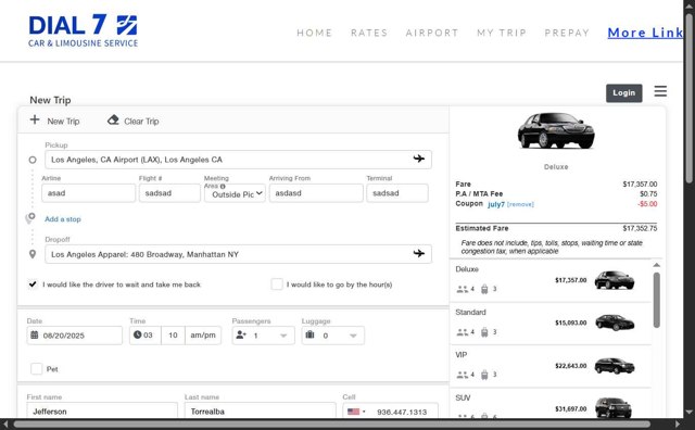 Dial 7 checkout page showing Dial 7 coupon code box | Screenshot taken by SimplyCodes community member on Jul 26, 2025
