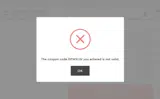 DPW2LW coupon verification screenshot