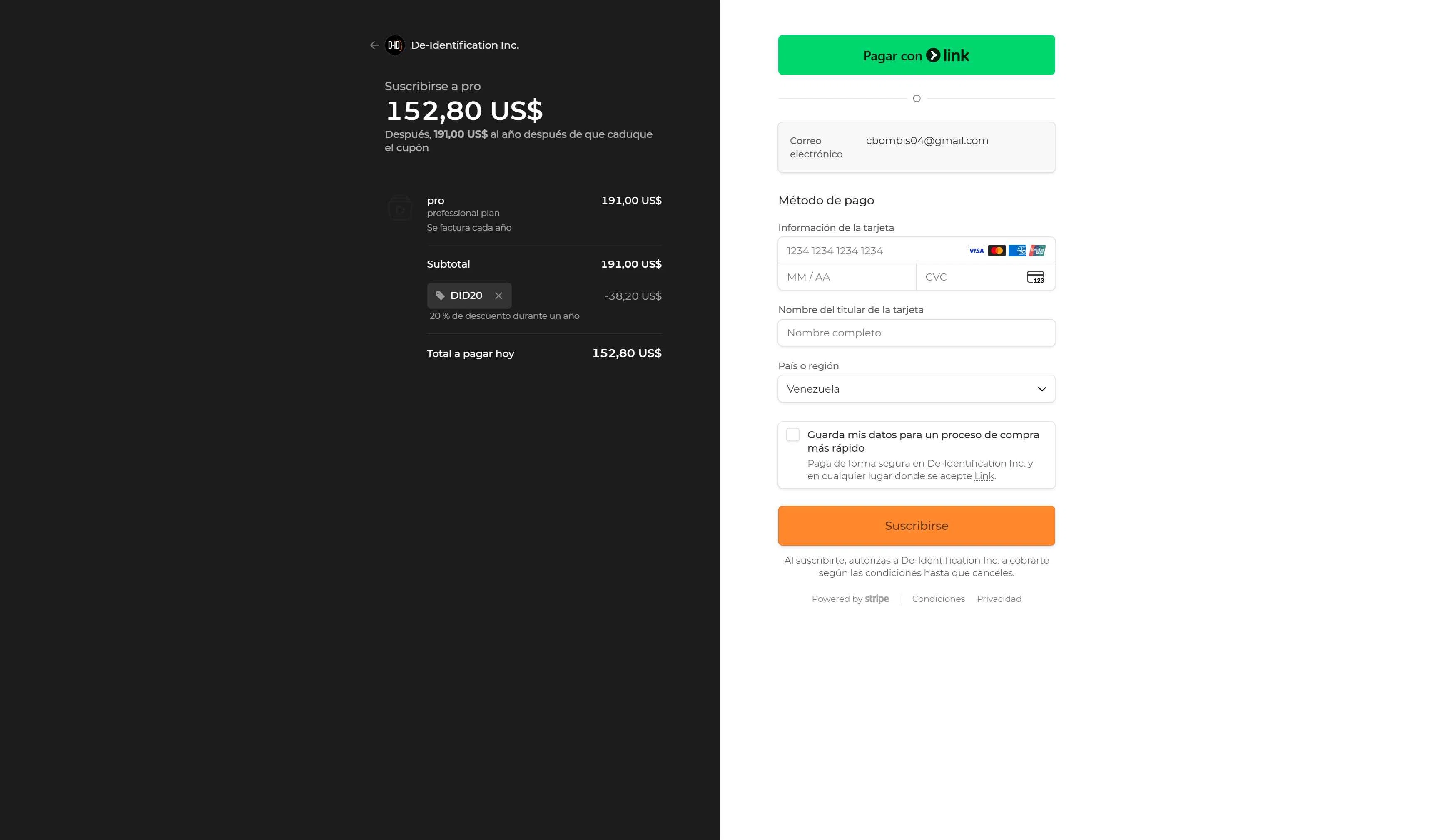 D-ID checkout page showing D-ID promo code box | Screenshot taken by SimplyCodes community member on Dec 27, 2025