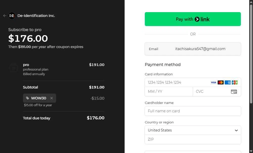 D-ID checkout page showing D-ID promo code box | Screenshot taken by SimplyCodes community member on Dec 26, 2025