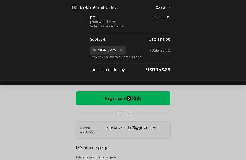 D-ID checkout page showing D-ID promo code box | Screenshot taken by SimplyCodes community member on Dec 15, 2025