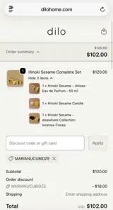 dilo coupon verification screenshot