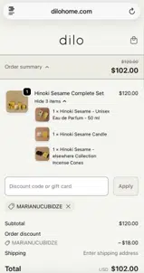 dilo coupon verification screenshot