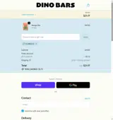 Dino Bars coupon verification screenshot