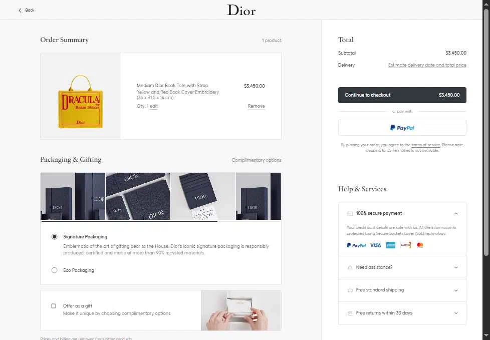 Dior Beauty checkout page showing Dior Beauty promo code box | Screenshot taken by SimplyCodes community member on Jan 19, 2026