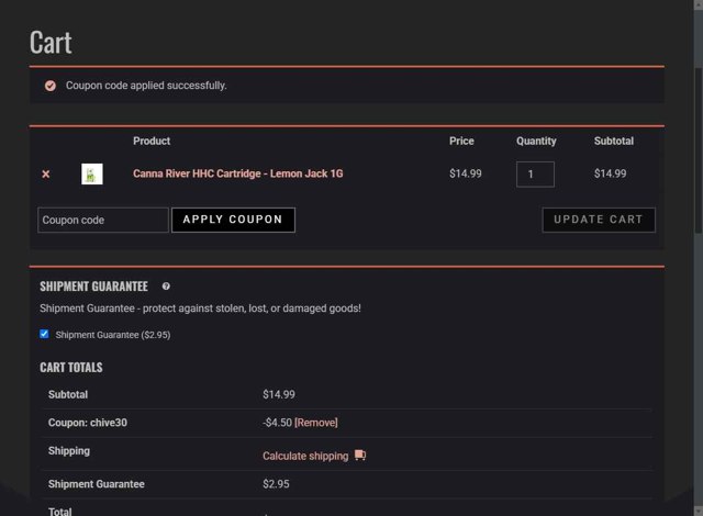 Direct Delta 8 checkout page showing Direct Delta 8 promo code box | Screenshot taken by SimplyCodes community member on Aug 9, 2025