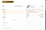 Dirt King coupon verification screenshot