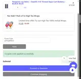 Discount Vape Pen coupon verification screenshot