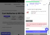 Discount Vape Pen coupon verification screenshot