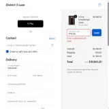 District 5 Luxe coupon verification screenshot