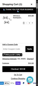 DIY Retro Arcade coupon verification screenshot