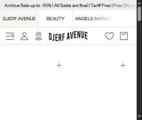 Djerf Avenue coupon verification screenshot