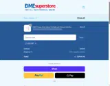 DME Superstore coupon verification screenshot
