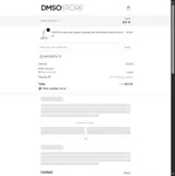 DMSO Store coupon verification screenshot