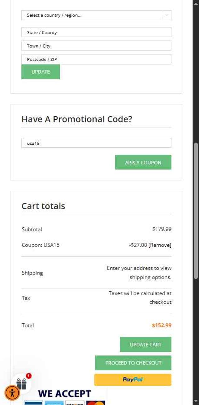 Dobyns Rods checkout page showing Dobyns Rods promo code box | Screenshot taken by SimplyCodes community member on Aug 27, 2025