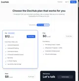 DocHub coupon verification screenshot