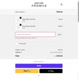 Doctor Aromas coupon verification screenshot