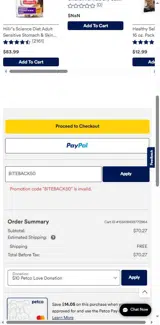 BITEBACK50 coupon verification screenshot