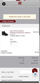 UGG2025 coupon verification screenshot