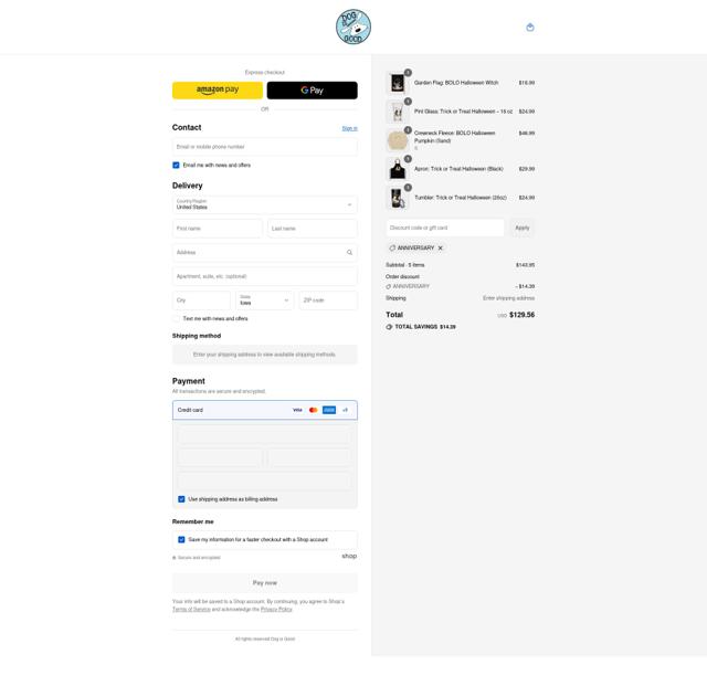 Dog Is Good checkout page showing Dog Is Good promo code box | Screenshot taken by SimplyCodes community member on Sep 15, 2025