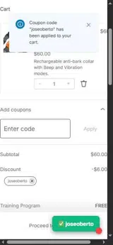 joseoberto coupon verification screenshot