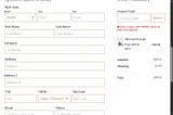TREAT15 coupon verification screenshot