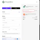 Donald Ross Sportswear coupon verification screenshot