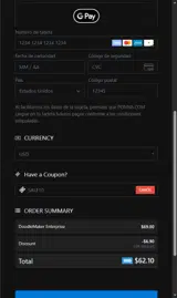 SALE10 coupon verification screenshot