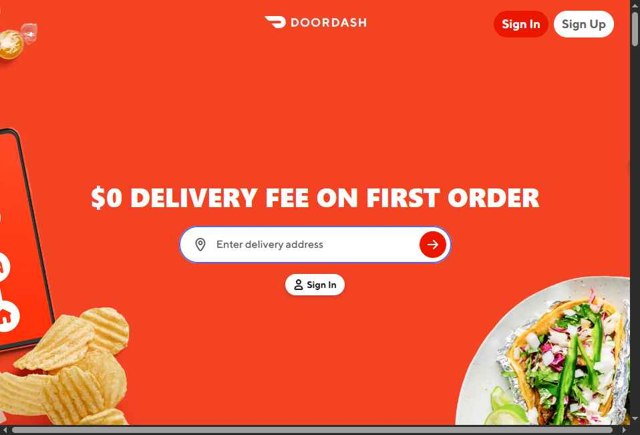DoorDash checkout page showing DoorDash promo code box | Screenshot taken by SimplyCodes community member on Jul 9, 2025