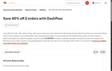 DoorDash Dasher coupon verification screenshot
