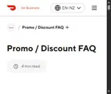 DoorDash Dasher coupon verification screenshot
