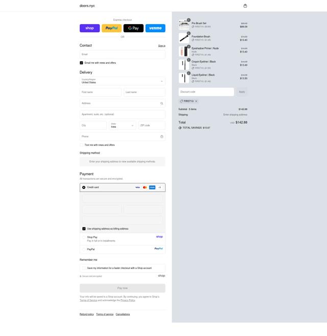DOORS. checkout page showing DOORS. promo code box | Screenshot taken by SimplyCodes community member on Sep 15, 2025
