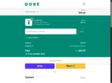 Doré coupon verification screenshot