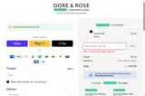 Dore & Rose US coupon verification screenshot